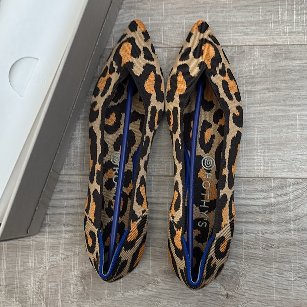 NIB Rothy’s Pointy Toe Big Cat Flats Sz: 11.5